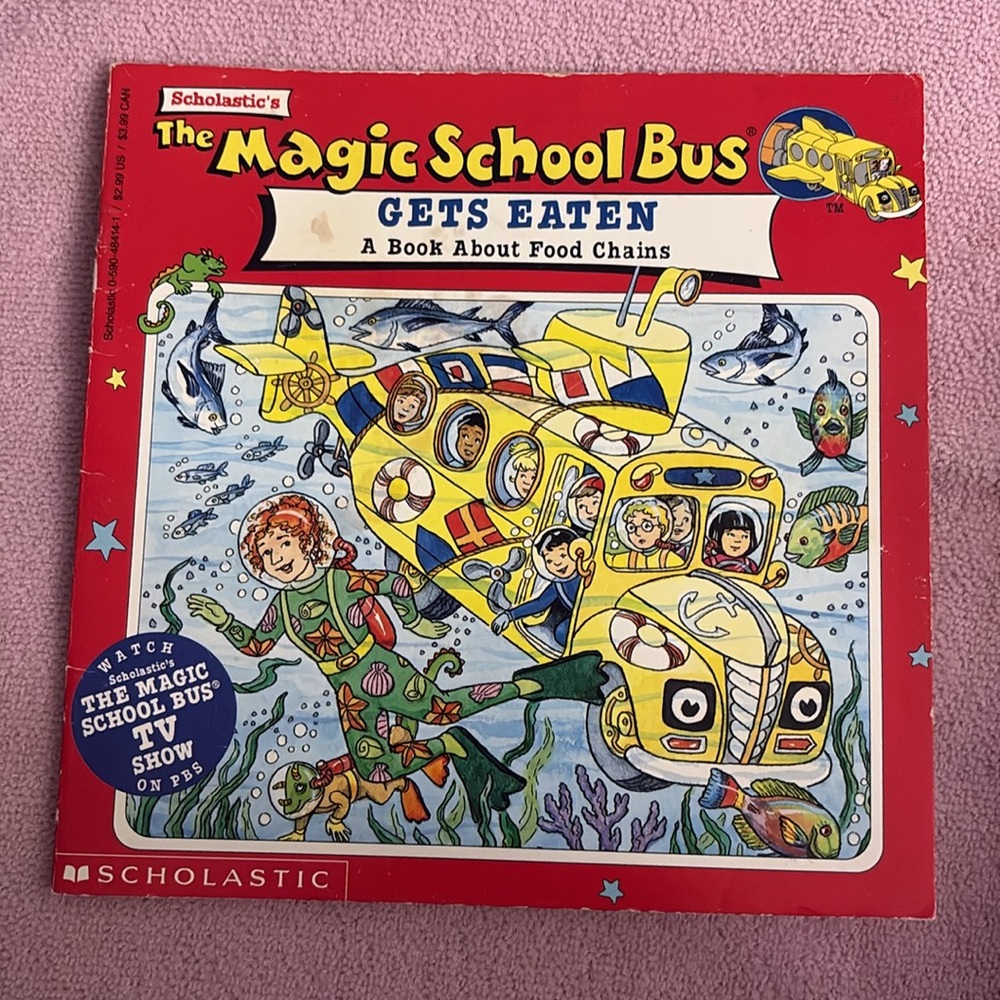 1995-1996 Magic School Bus books (food chain and how things grow) & Notebook - Picture 6 of 16